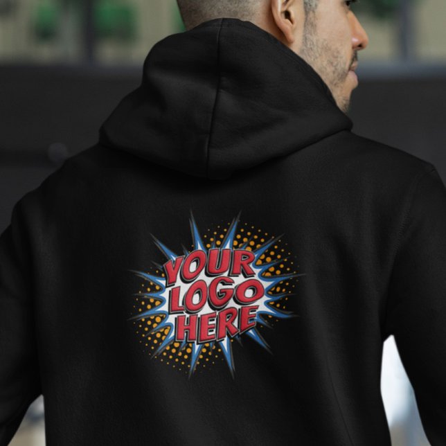 Vorlage zum Hochladen von Logos - Nur Zurück - Ers Hoodie (Von Creator hochgeladen)