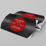 Vorlage zur Retro Vinyl Record generische Visitenk Visitenkarte<br><div class="desc">Retro Vinyl Record gegen eine graue Ziegelwand. Der gesamte Text ist anpassbar. Ersetzen Sie Beispielinformationen durch Ihre eigenen relevanten Informationen,  indem Sie den gewünschten Text (einschließlich Typ,  Größe,  Farbe,  Platzierung) und die Auswahl des Kartenmaterials verwenden.</div>