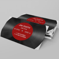 Vorlage zur Retro Vinyl Record generische Visitenk