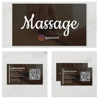 Vorlagen Design Moderne Massagetherapie Visitenkarte