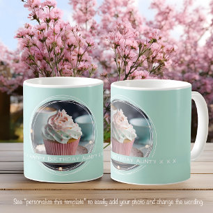 Vorlagen-Foto-Botschaft-Andenken-Tante Aqua C112 Kaffeetasse