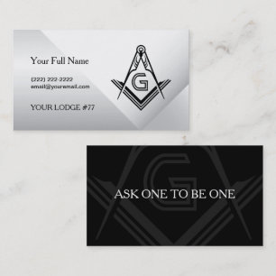 Vorlagen für die Masonic Card Business Card Frei Visitenkarte