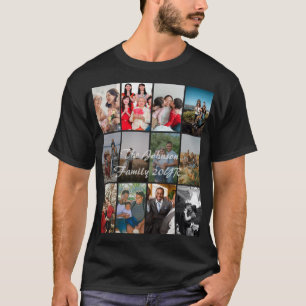 Vorlagen für Fotocollage mit 12 Bildern für Großel T-Shirt