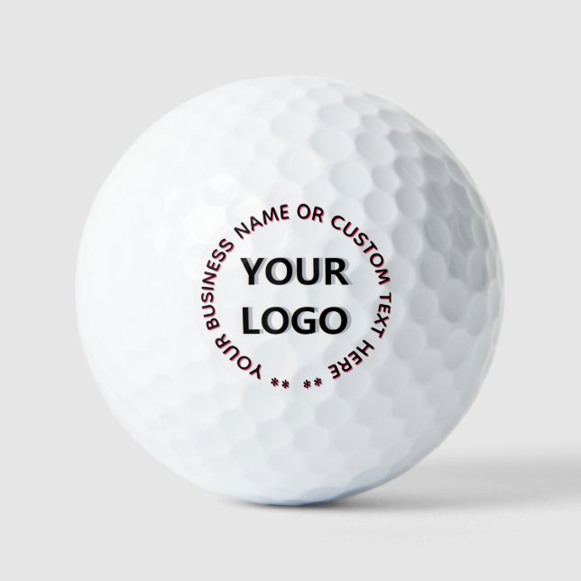 Vorlagen für Golfball-Stempel mit Firmenlogo Golfball (Vorderseite)