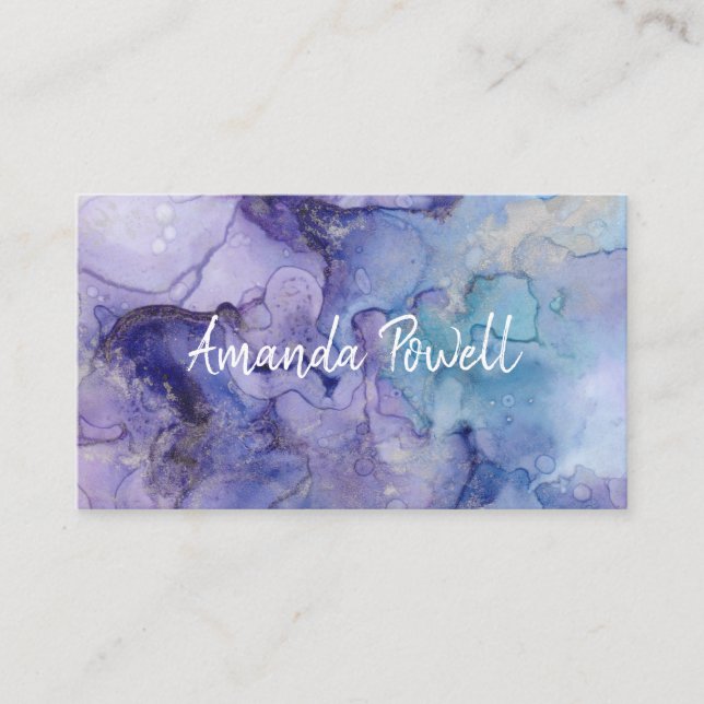 Vorlagen für moderne Visitenkarten in Aquarellfarb Visitenkarte (Vorderseite)