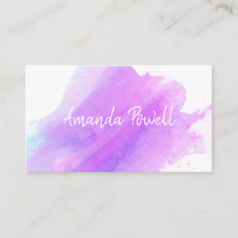 Vorlagen für moderne Visitenkarten in Aquarellfarb Visitenkarte
