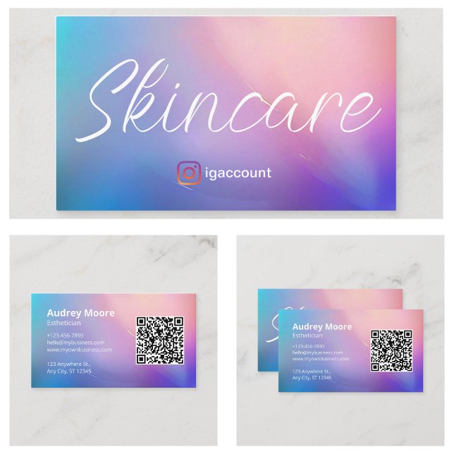 Vorlagen Visitenkarte (Esthetician Templates Business Card
)