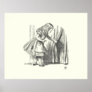 Vorlagenausrichtung Suche nach der Tür Poster