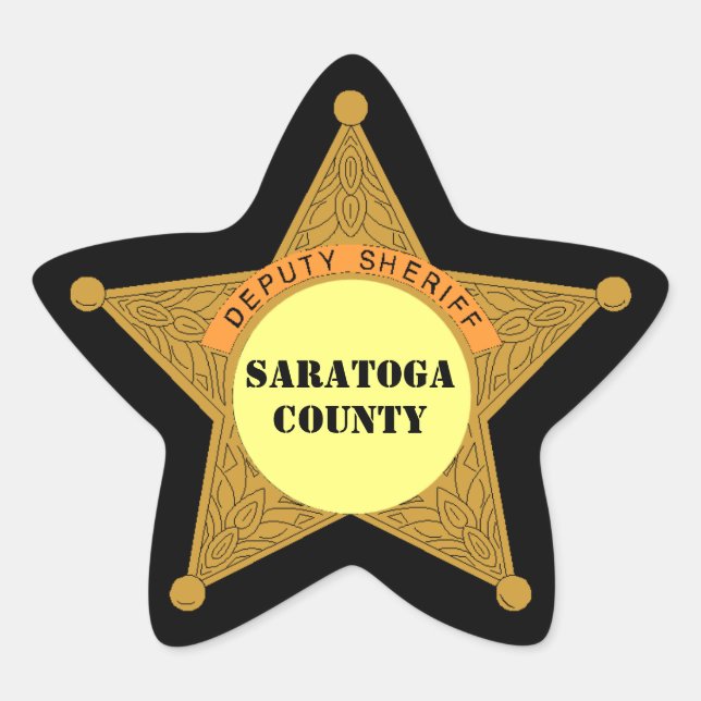 Vorlagenbereich für Niedliche Abzeichen Stern-Aufkleber (Vorderseite)