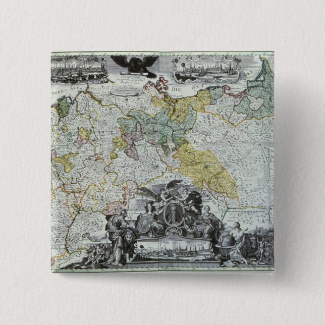 Vorlagenblatt des preussischen Sovereign Button (Vorderseite)