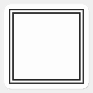 Vorlagenblock .. Den Bildtext hier hinzufügen Quadratischer Aufkleber