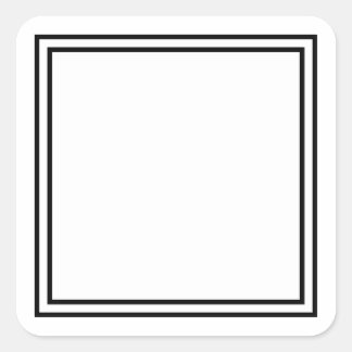 Vorlagenblock .. Den Bildtext hier hinzufügen Quadratischer Aufkleber