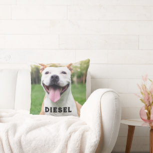 Vorlagenhund oder Cat Foto Pet Loss Kissen