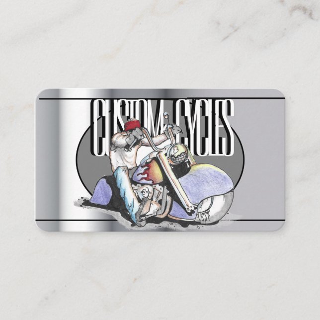 Vorlagenmotorrad-Visitenkarte Visitenkarte (Vorderseite)