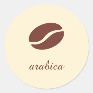 Vorlagenname der Kaffeesorte Runder Aufkleber