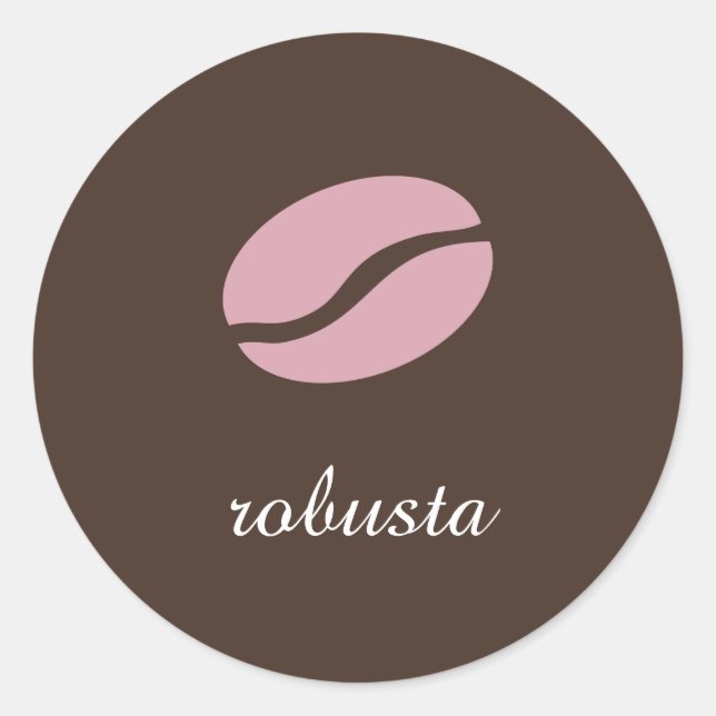 Vorlagenname der Kaffeesorte Runder Aufkleber (Vorderseite)