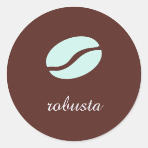 Vorlagenname der Kaffeesorte Runder Aufkleber