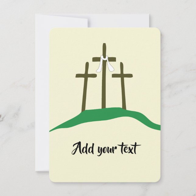 Vorlagenöster Christlich Einladung (Vorderseite)