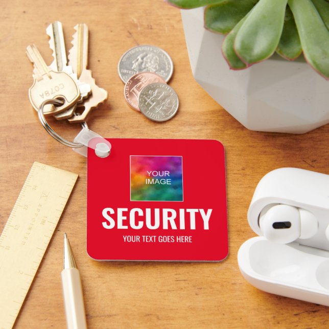 Vorlagenplatz für die Sicherheit benutzerdefiniert Schlüsselanhänger (Schreibtisch)