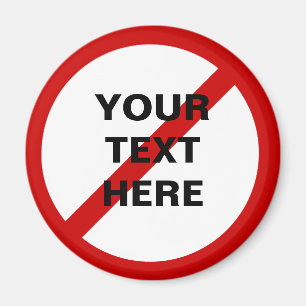 Vorlagenschutz mit Schrägstrich Magnet