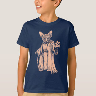 VorlagenSphynx dunkler T - Shirt für Kinder