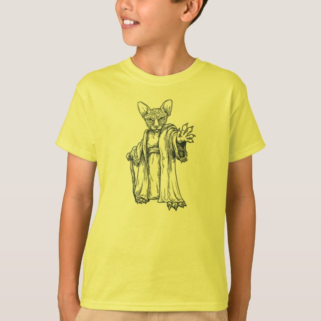 VorlagenSphynx Lineart - Kinder T-Shirt (Vorderseite)