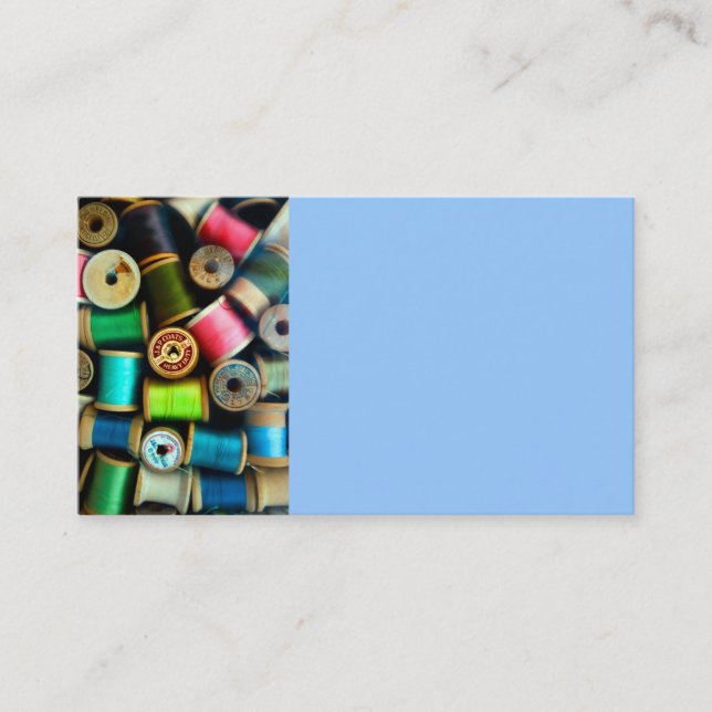 Vorlagenspools für Visitenkarten aus Thread-Foto Visitenkarte (Vorderseite)