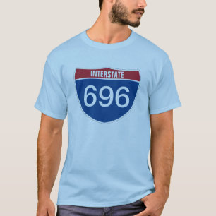 Vorlagentext INTERSTATE DREI DIGIT-NUMMER T-Shirt