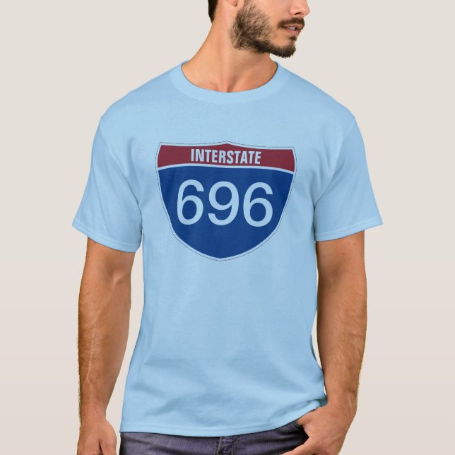 Vorlagentext INTERSTATE DREI DIGIT-NUMMER T-Shirt (Vorderseite)