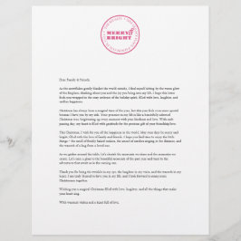 Vorlagenvorlage für benutzerdefinierte Weihnachtsa Briefbogen