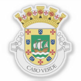 Vorläufiges Wappen der Republik Kap Verde Aufkleber