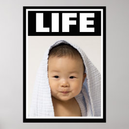 VORLEBEN GLÜCKLICH ASIAN BABY SÄUGLING LIFE POSTER