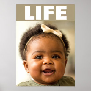 VORLEBENSLAUF AFRIKANISCHES AMERIKANISCHES BABY MÄ POSTER