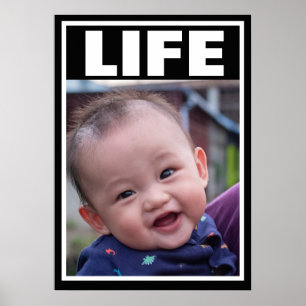 VORLEBENSLAUF VON ASIAN BABY SÄUGLING LIFE POSTER
