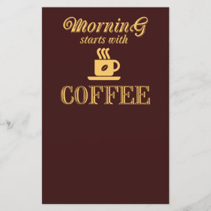 Vormittag beginnt mit Kaffee Flyer