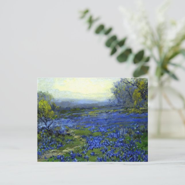 Vormittag in den Bluebonnets Postkarte (Stehend Vorderseite)