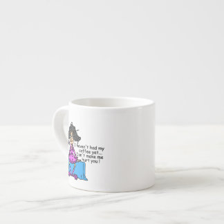 Vormittag vor dem Kaffee Spaß Espressotasse