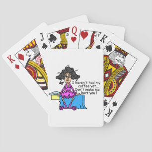 Vormittag vor dem Kaffee Spaß Spielkarten