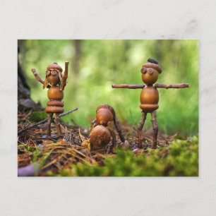 Vormittags Aufwärmen auf dem Campingplatz Postkarte