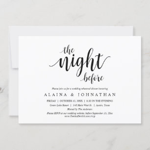 Vormittags, Hochzeitsessen Probe Party Einladung