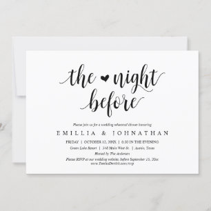 Vormittags, Hochzeitsessen Probe Party Einladung