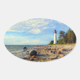 Vormsi Stillness Ovaler Aufkleber