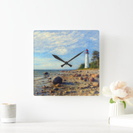 Vormsi Stillness Quadratische Wanduhr