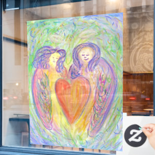 Vormund Angel Heart Art Decoration Window Clubs Fensteraufkleber
