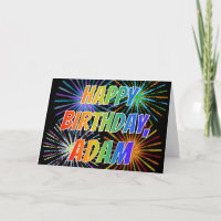 Vorname "ADAM" Spaß "ALLES GUTE ZUM GEBURTSTAG "