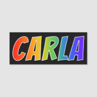 Vorname "CARLA": Spaß-Regenbogen-Farbton
