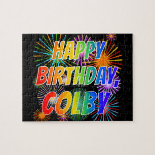 Vorname "COLBY", Fun "HAPPY BIRTHDAY" Puzzle