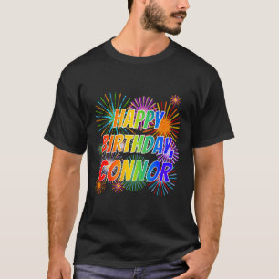 Vorname "CONNOR", Fun "HAPPY BIRTHDAY" T-Shirt