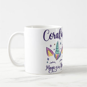 Vorname Coraline Personalisiert Magie Ist In Dir C Kaffeetasse