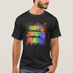 Vorname "DAMIAN", Fun "HAPPY BIRTHDAY" T-Shirt
